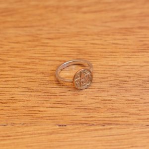 Anillo Pentagrama Plata y Oro